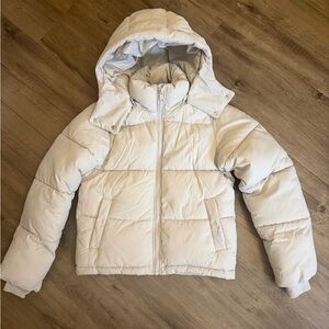 Garage Puffer Jacket with Removable Hood